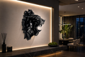 Pantera Nera da Parete – Scultura Decorativa Moderna