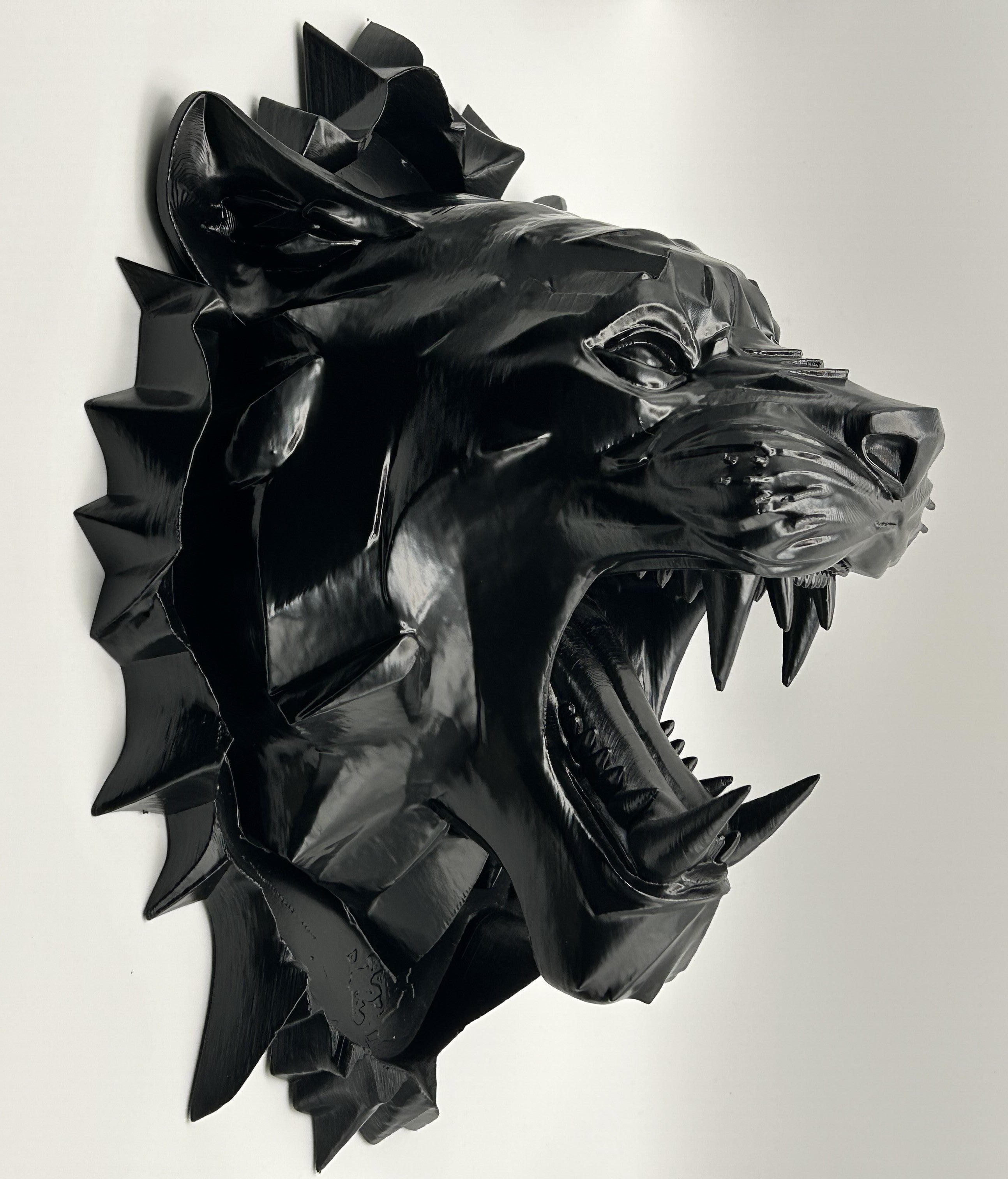 Pantera Nera da Parete – Scultura Decorativa Moderna