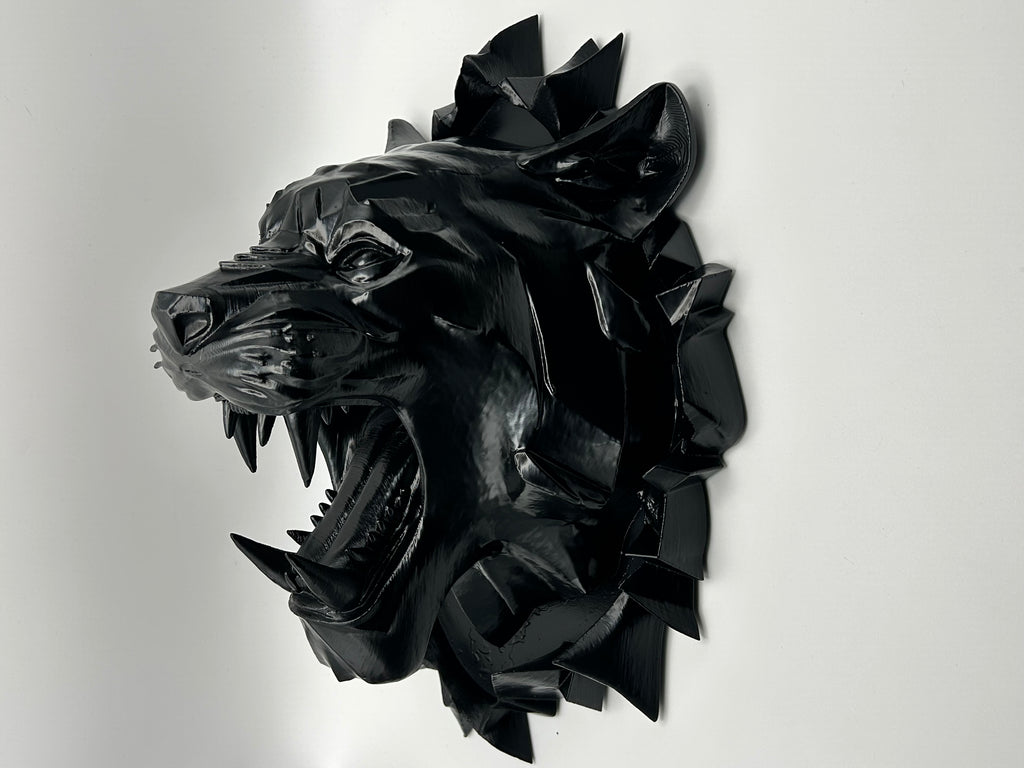 Pantera Nera da Parete – Scultura Decorativa Moderna