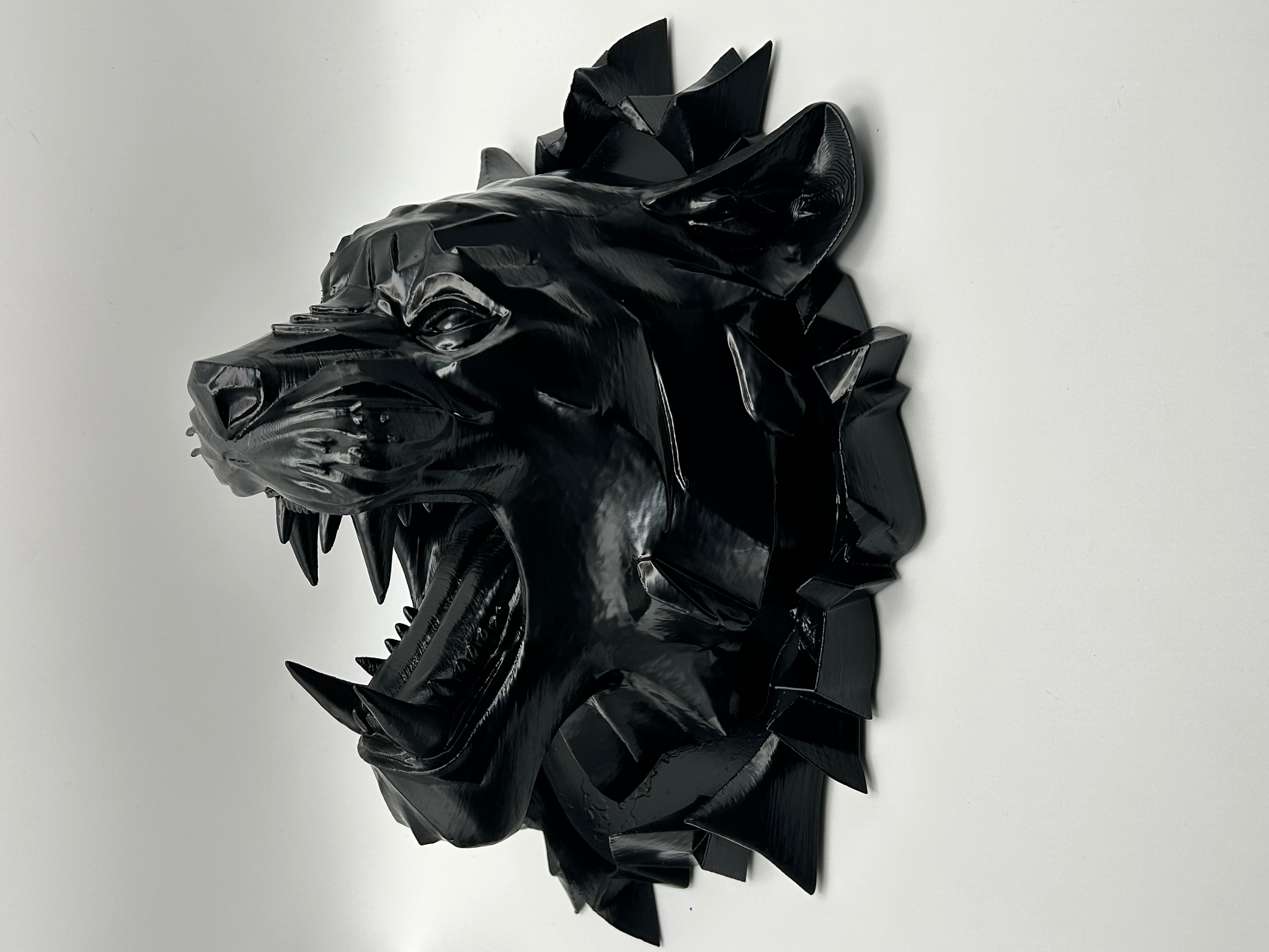 Pantera Nera da Parete – Scultura Decorativa Moderna