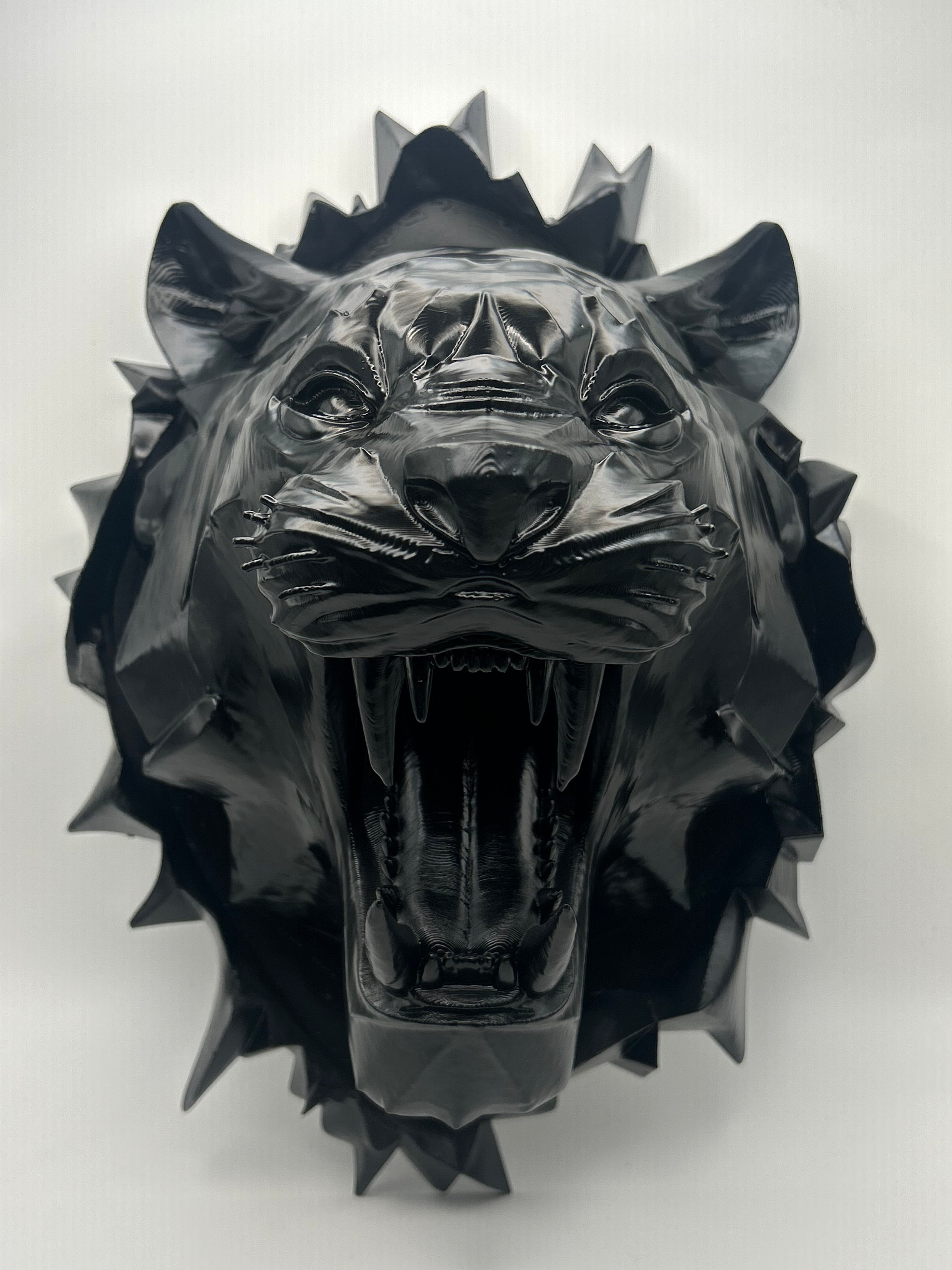 Pantera Nera da Parete – Scultura Decorativa Moderna