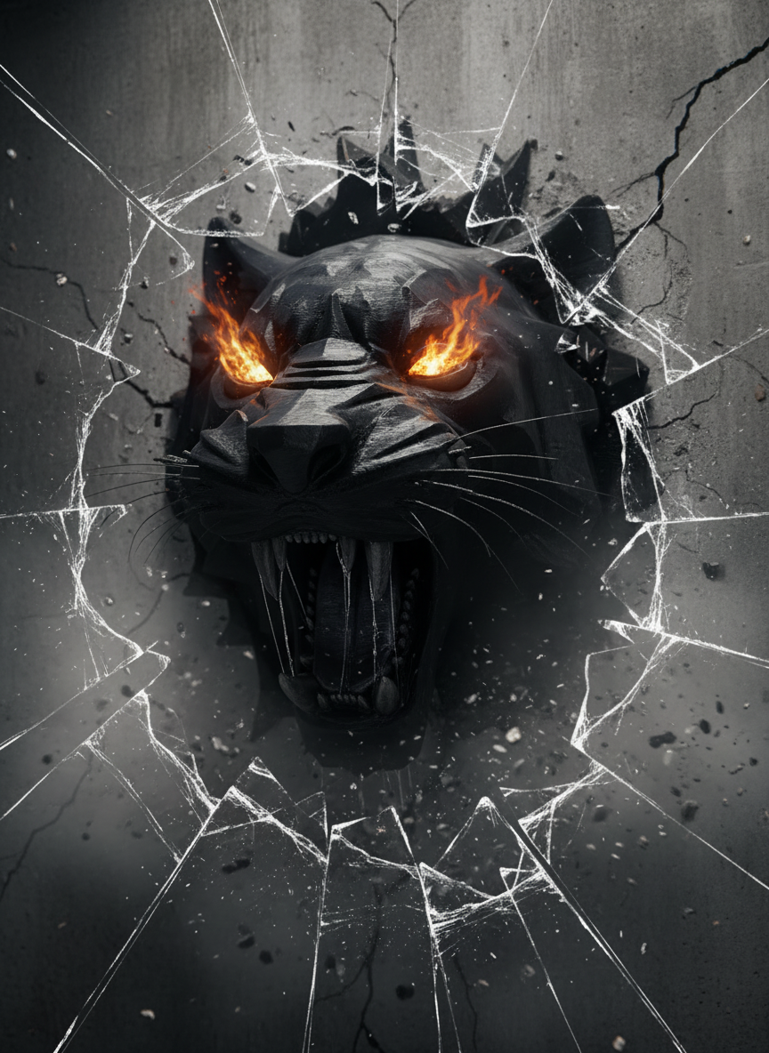 Pantera da Parete 3D – Design Unico