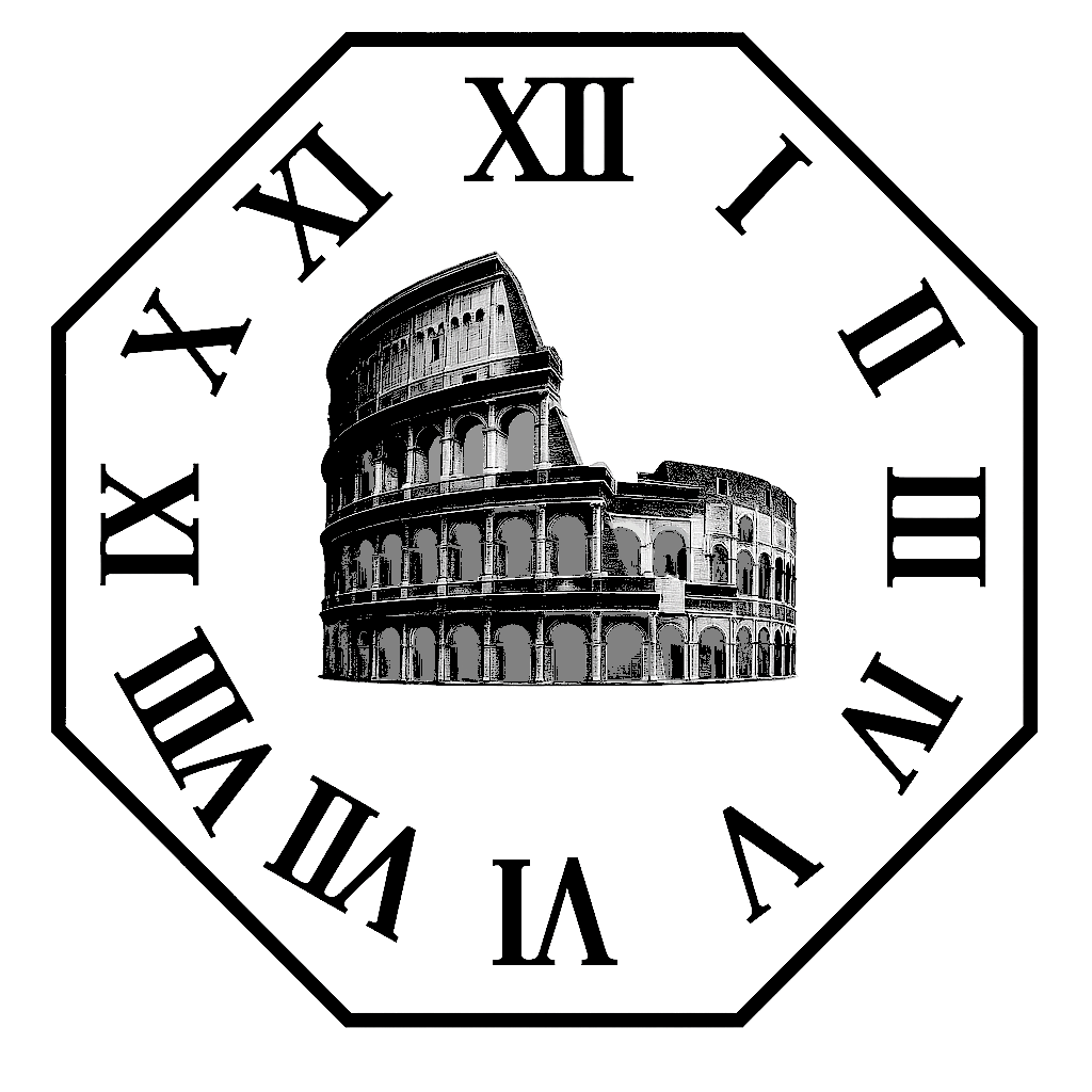 Orologio da parete in stile romano